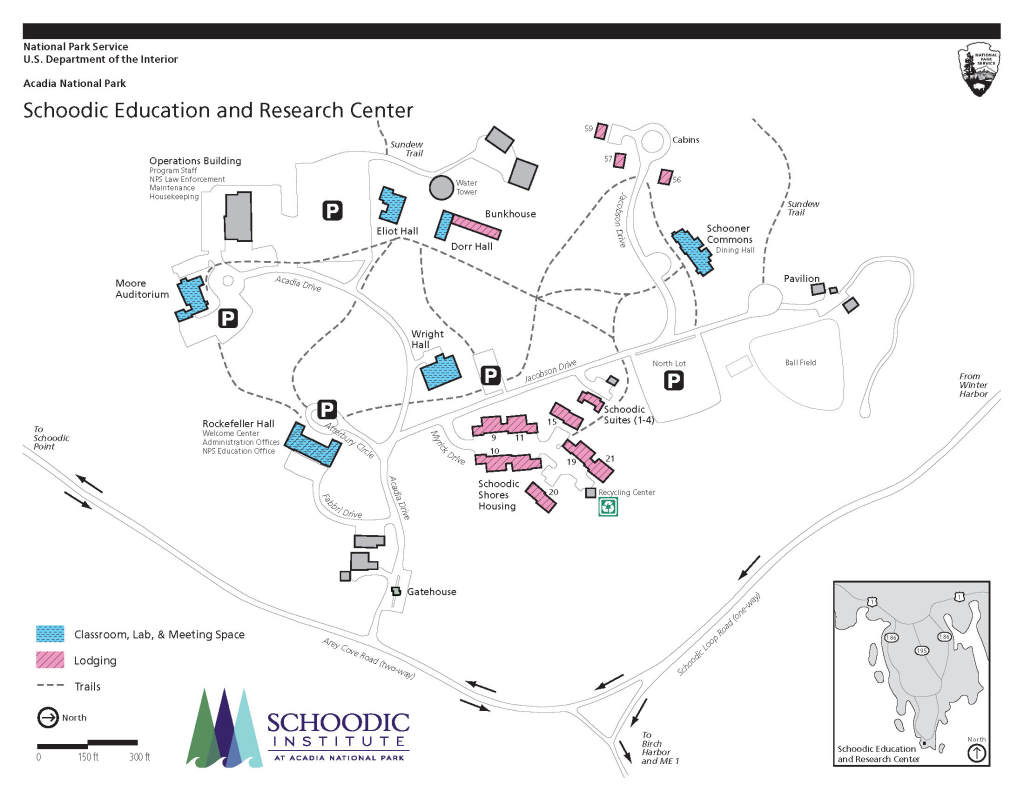 Schoodic Education and Research Center Campus Map