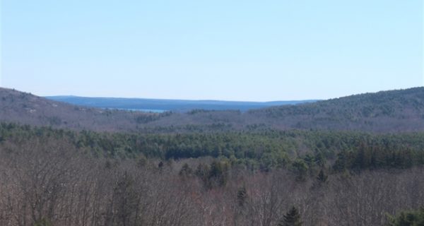 View looking northeast from McFarland hill with blue sky