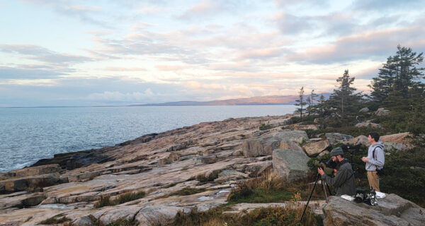 View of the horizon from Schoodic Point.