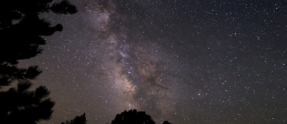 Night sky photo showing the Milky Way galaxy.