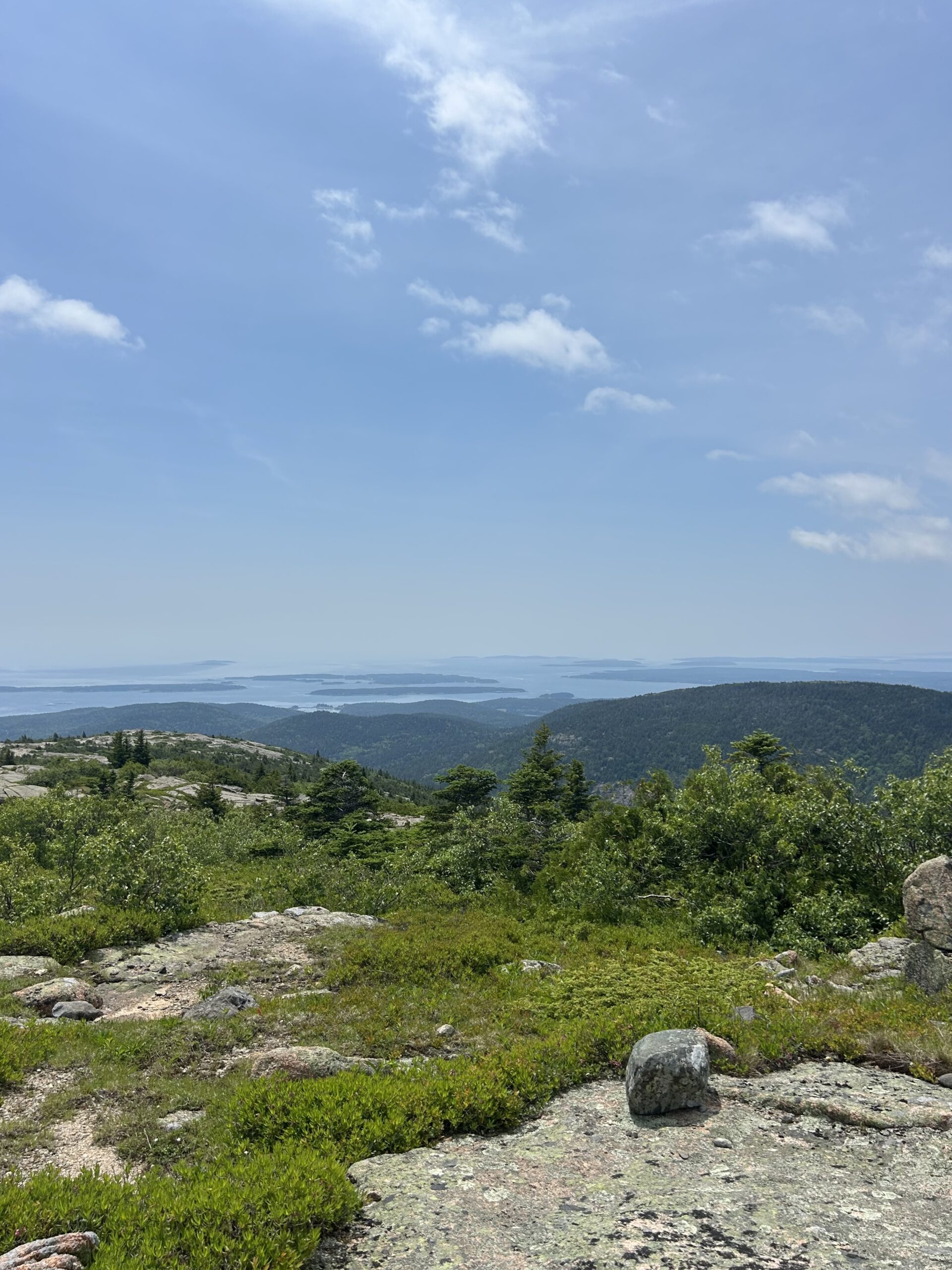 view from Cadillac Mountain on a clear day