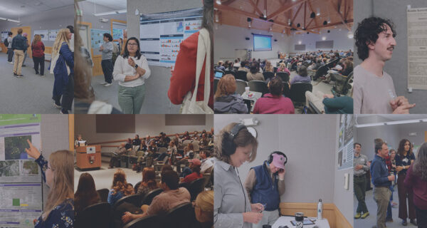 Collage featuring 8 photos of the Acadia National Park Science Symposium over time